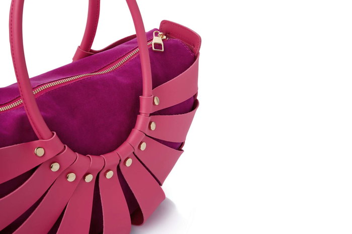 Lucky Bees Ingrid - Bolsa de Hombro Rosa